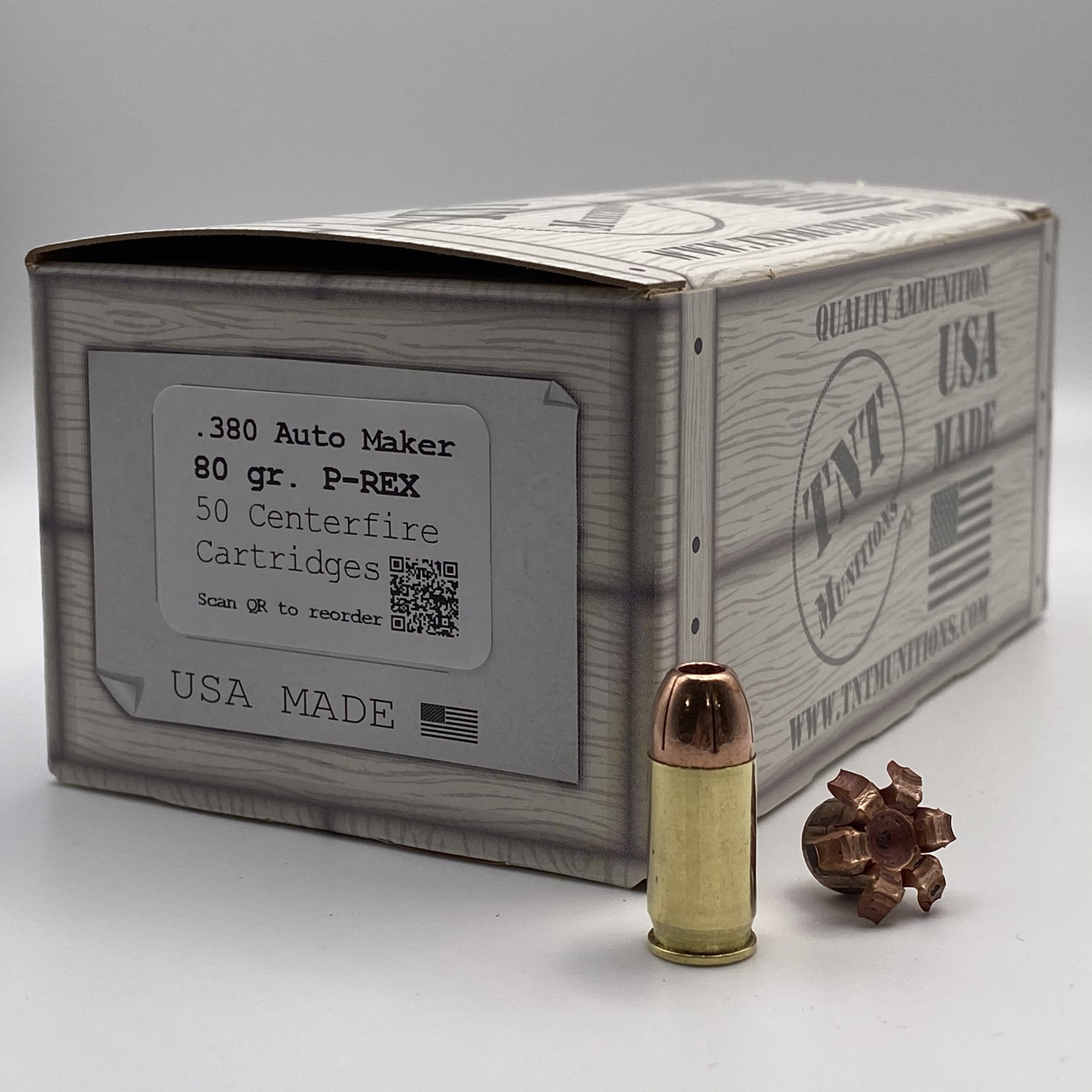 .380 Auto 80 gr. Maker P-REX. MEMORIAL DAY SALE! THROUGH MAY 29TH ONLY - SHIPS NBD  - (LEAD-FREE)