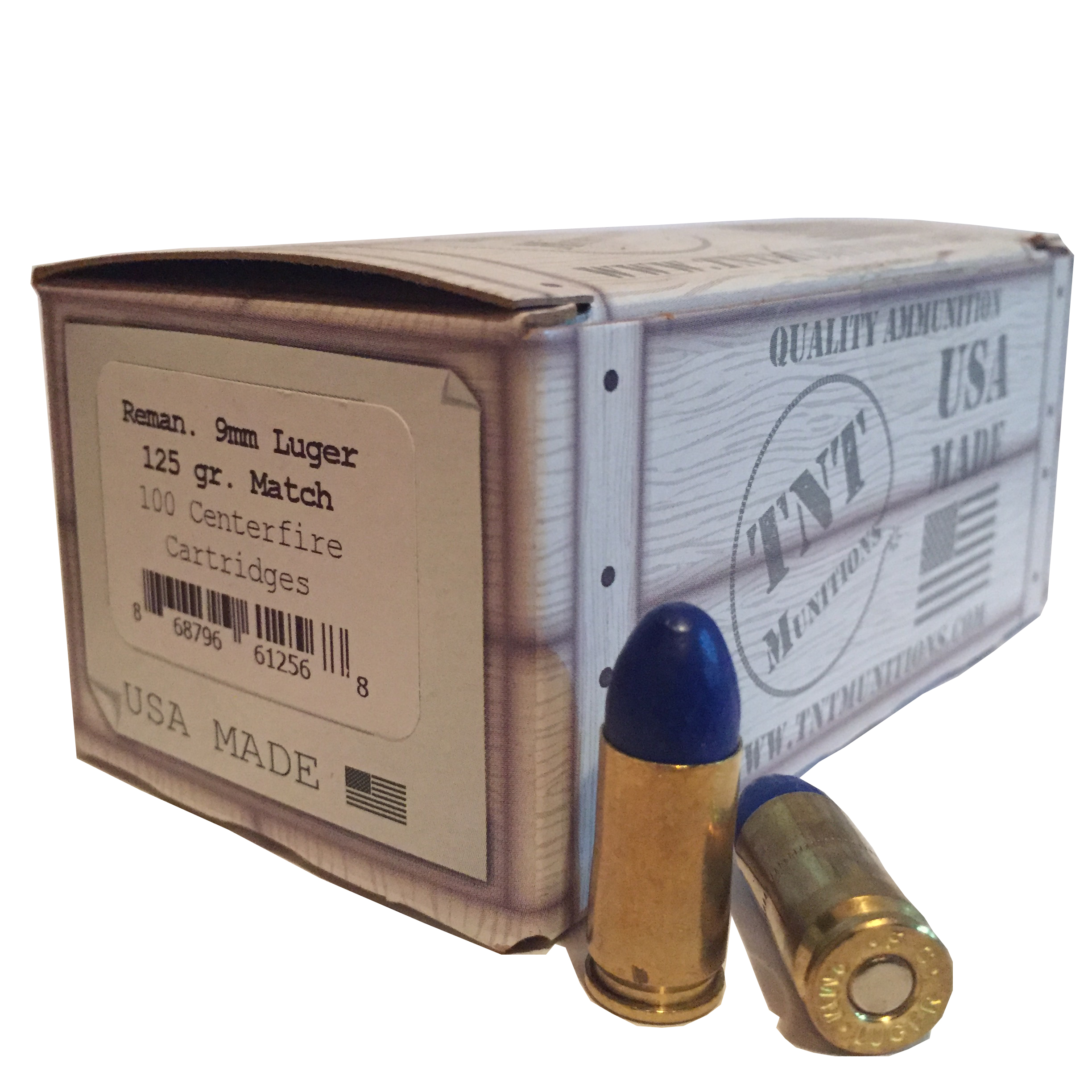 9mm Luger 125 gr. RN Match Minor - SHIPS NBD