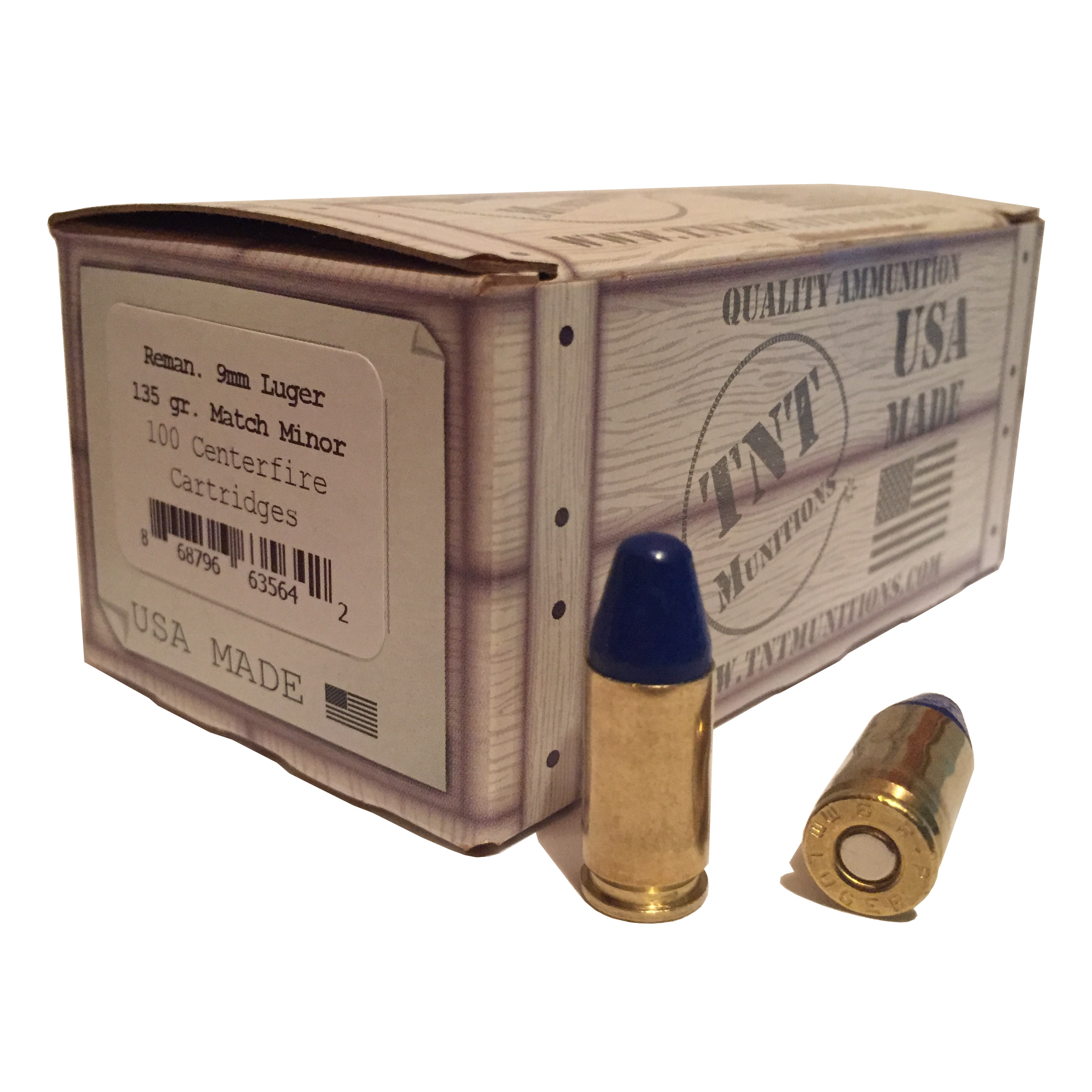 9mm Luger 135 gr. TC Match Minor - SHIPS NBD